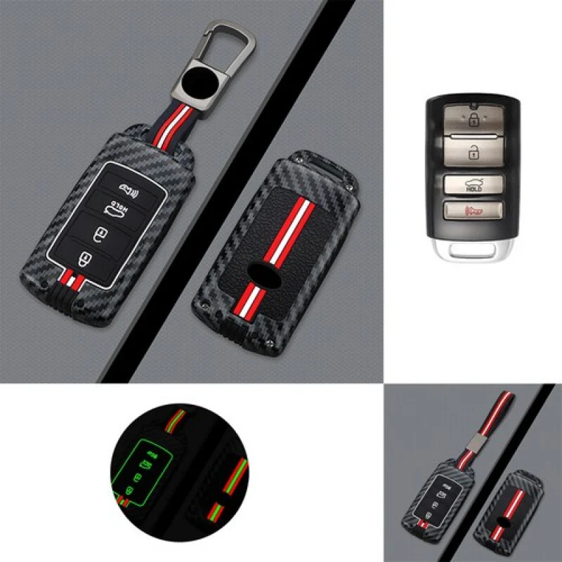 

A + силиконовый автомобильный пульт дистанционного управления из цинкового сплава, смарт-брелок, чехол, сумка для Kia Cadenza