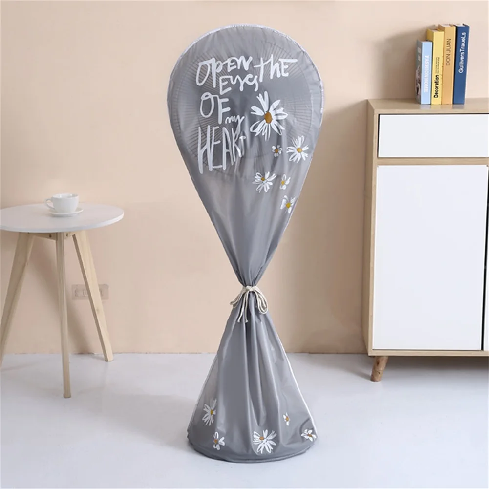 Cute Cartoon Print Child Proof Fan Cover All-inclusive Design Elastic Band At Bottom For Fan Usage And Storage