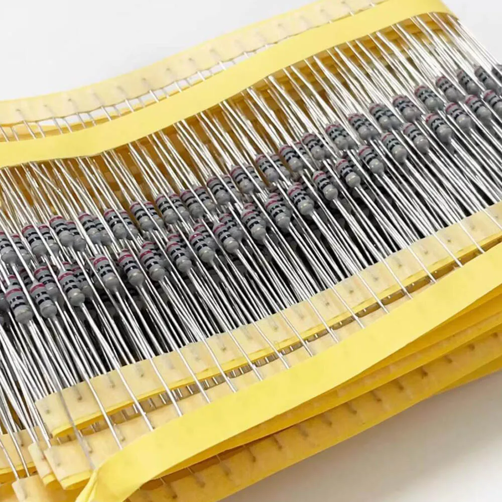50PCS 1/4W 0.25 5% Wire Wound Resistor Fuse Winding Resistance 0.5 1 10 4.7 ohm