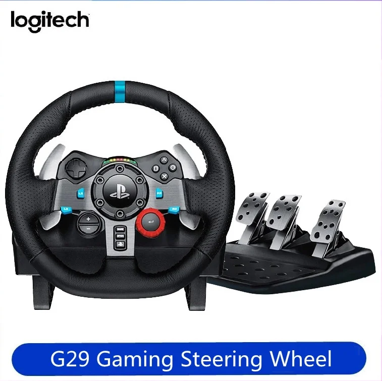 New Logitech G29 Game Steering Racing Simulator Steering Wheel with PC / PS4 Feedback Handbrake Gear Lever Nintendo Switch Games