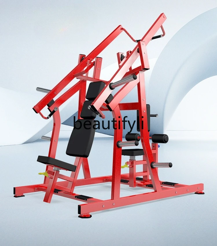 

Separate chest push, high pull-down back muscle training, gym equipment, sitting chest push, commercial equipment