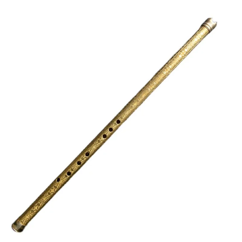 Copper Flute C/D Key Professional Performance Flutes Adult Students Stage Transverse Flute Traditional Ethnic Wind Instruments
