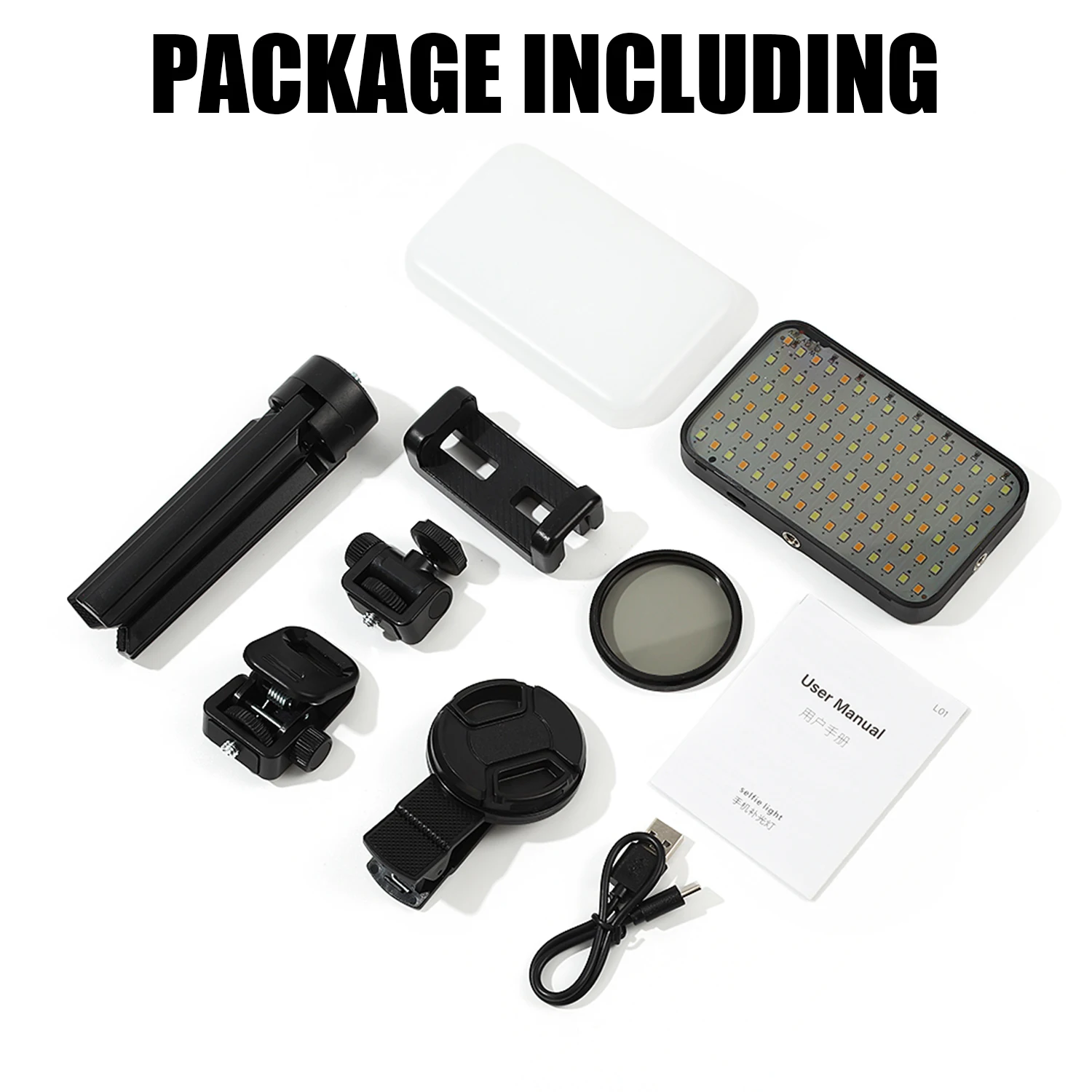 

LED New Tattoo Reflective Removal Light Reduce Reflected Light Of Tattoos With 52mm CPL Lens Filter Compatible Any Phone