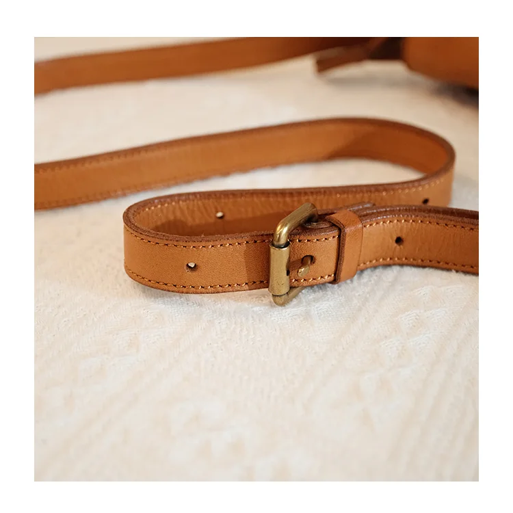 Wochenend-Outdoor-Tagesparty, echtes Leder, kleine Damen-Umhängetasche, Vintage-Designer-Handtasche aus handgefertigtem Rindsleder – Detail 12
