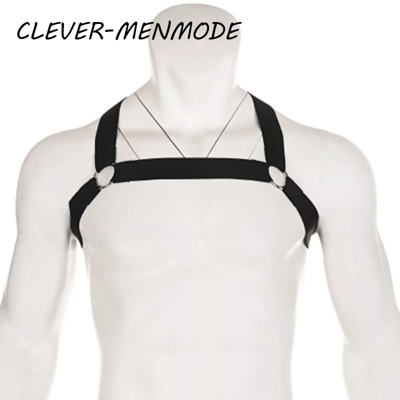 Men\'s Sexy BDSM Harness Lingerie String Cross Belt Sex Vest Exotic Body Men Mankini Fetish Sissy Bikini