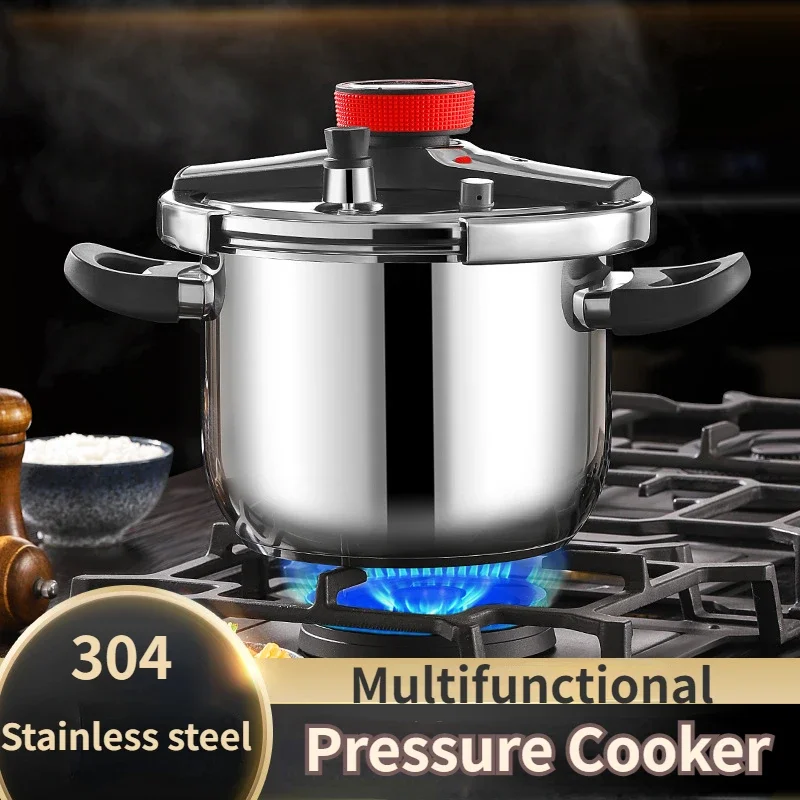 

Large 5L/6L/9L Thickened Pressure Cooker Multifunctional Pressure-Limited Explosion-proof Stainless Steel Kitchen Pressure Pot