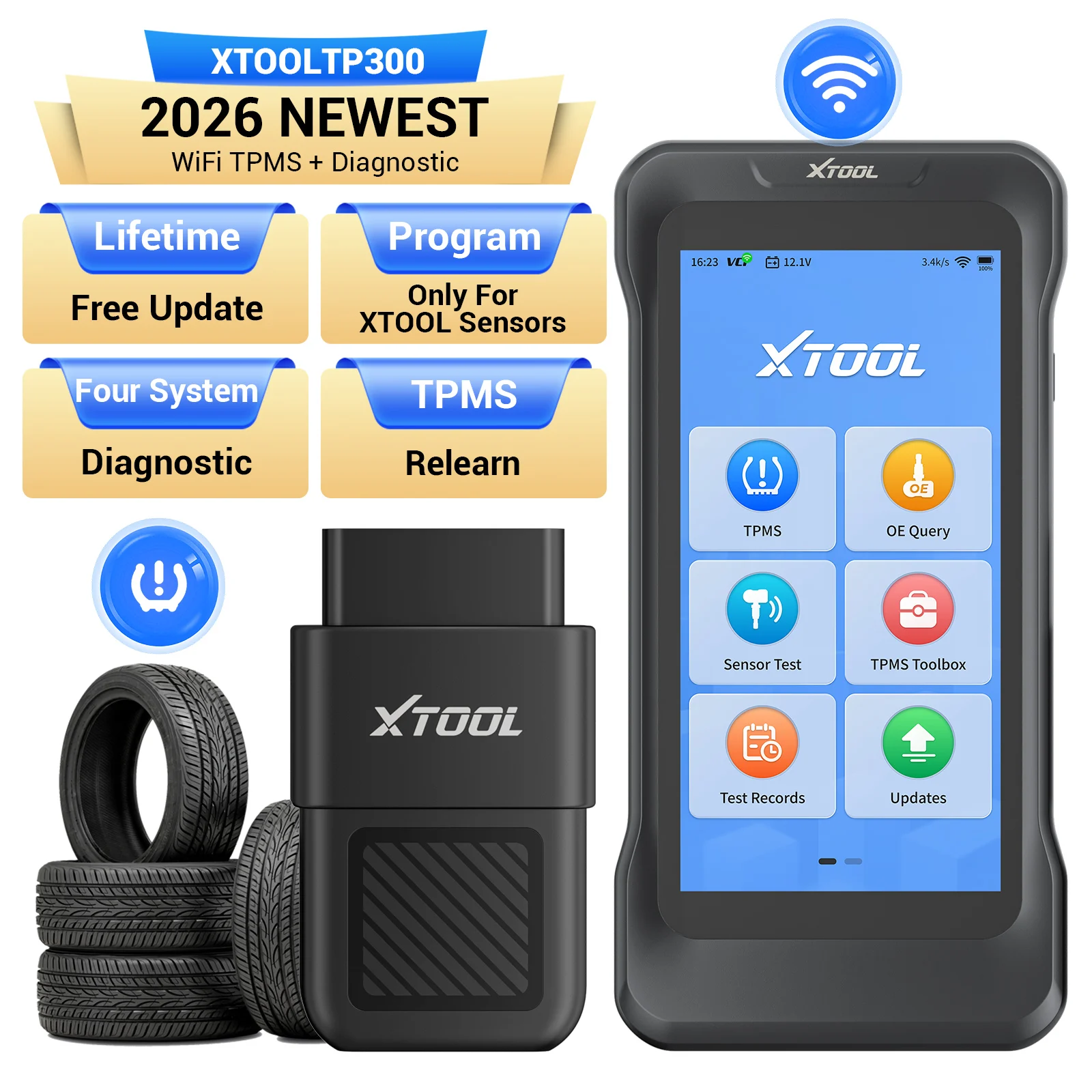 

Диагностический сканер XTOOL TP300 для программирования TPMS с поддержкой 5 систем, 8 сервисных функций, CAN FD и DOIP, пожизненные бесплатные обновления, автомобильные диагностические инструменты