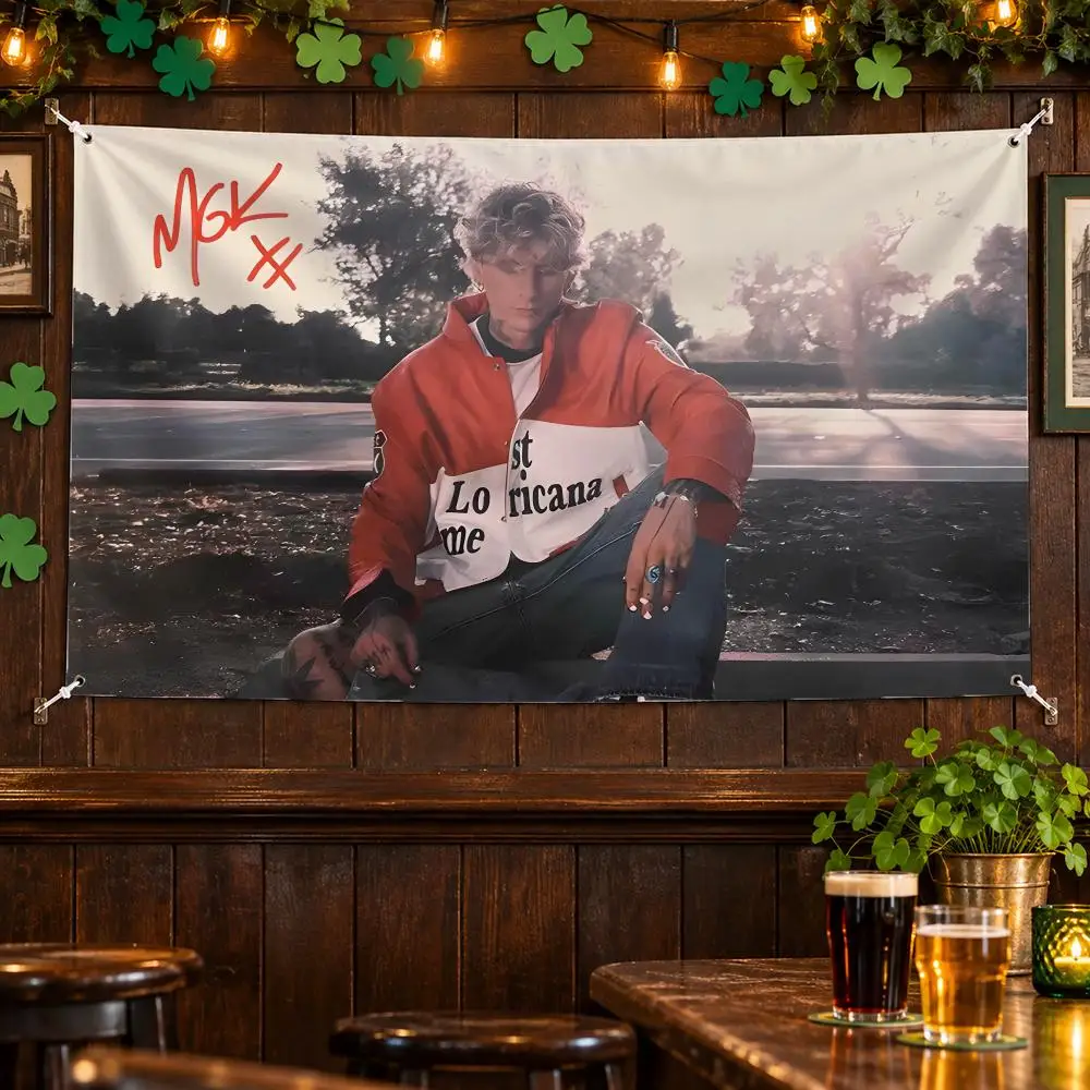 Machine Gun Kelly Flags No Hem Banner Anti Fade Washable Home Wall Decor Multi Sizes