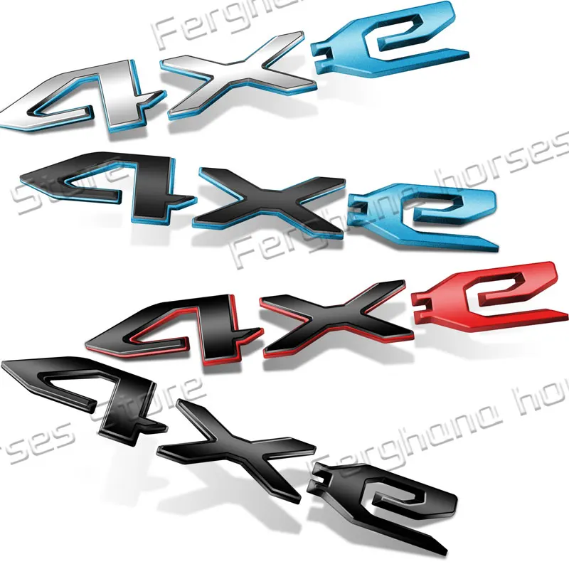 Car 3D ABS Plastic Emblem For Jeep 4XE Logo Wrangler Gladiator Compass Grand Cherokee Body Side Badge Rear Trunk Decor Sticker