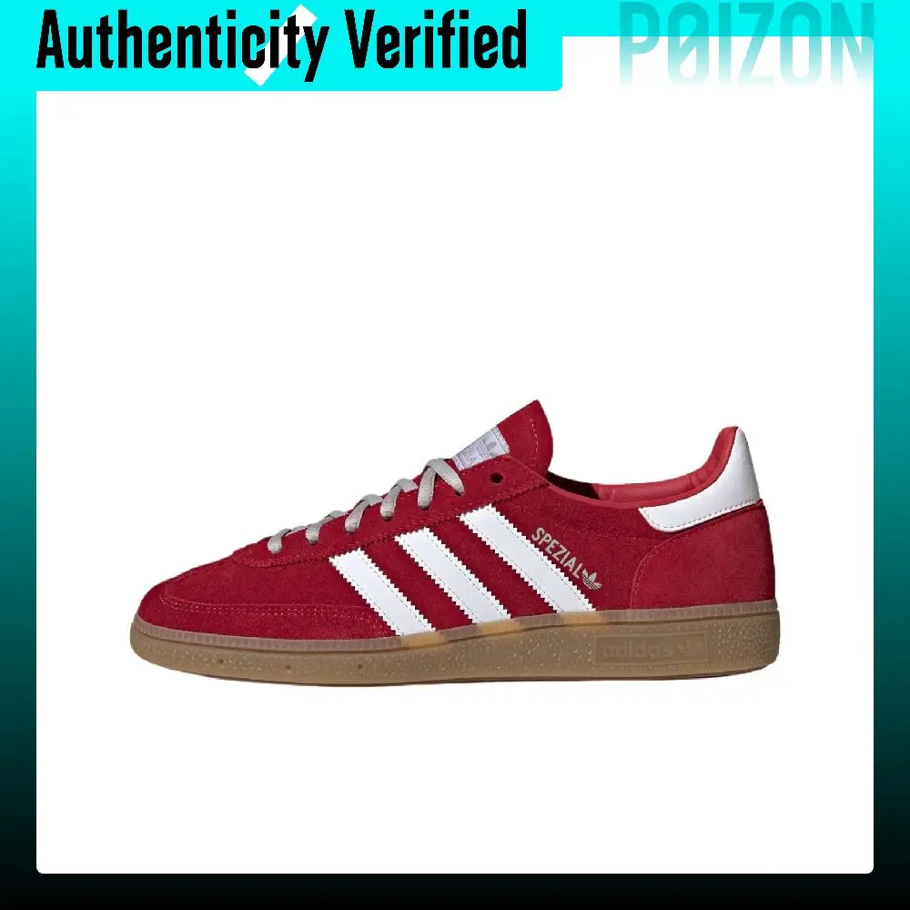 Adidas Originals HANDBALL SPEZIAL Skate Shoes Men's Low-top Strawberry Red KK3018