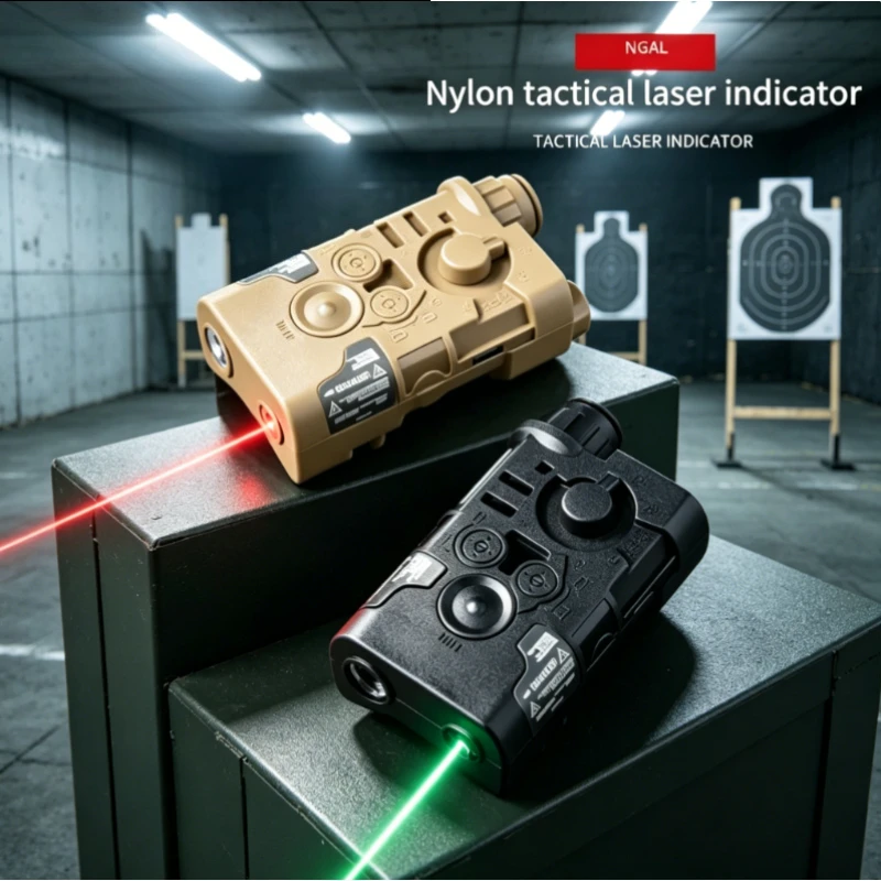 

2026 New NGAL Style Battery Box Multi-Function Green Laser Flashlight Strobe Light with Tail Switch Outdoor Model Parts