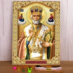 Region Orthodox Icon Printed Fabric 11CT Cross Stitch Embroidery Full Kit DMC Threads Craft Handicraft Handiwork     Adults