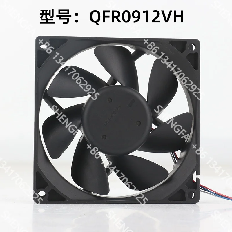 New Delta DC12V 0.60A 9025 9CM 90X90X25MM Speed regulation PWM Computer 4-wire double ball QFR0912VH cooling fan
