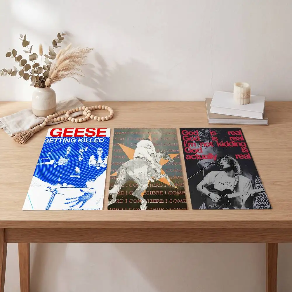 Band G-Geese Getting Killed Vintage Poster Self-adhesive Art Waterproof Paper Sticker Coffee House Bar Room Wall Decor