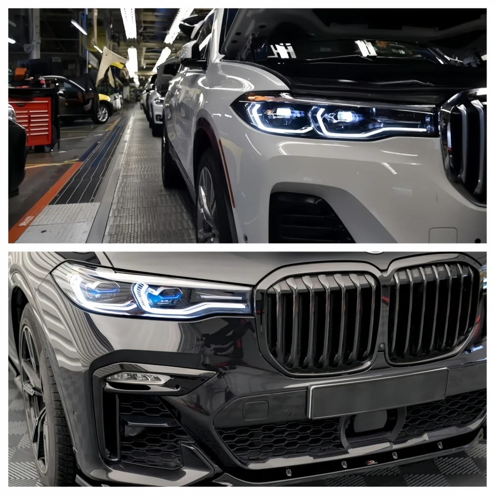 

Белый дневной свет DRL светодиодные чипы дневных ходовых огней указатель поворота для BMW X7 G07 2017-2019 лазерная фара 63119466175 466177