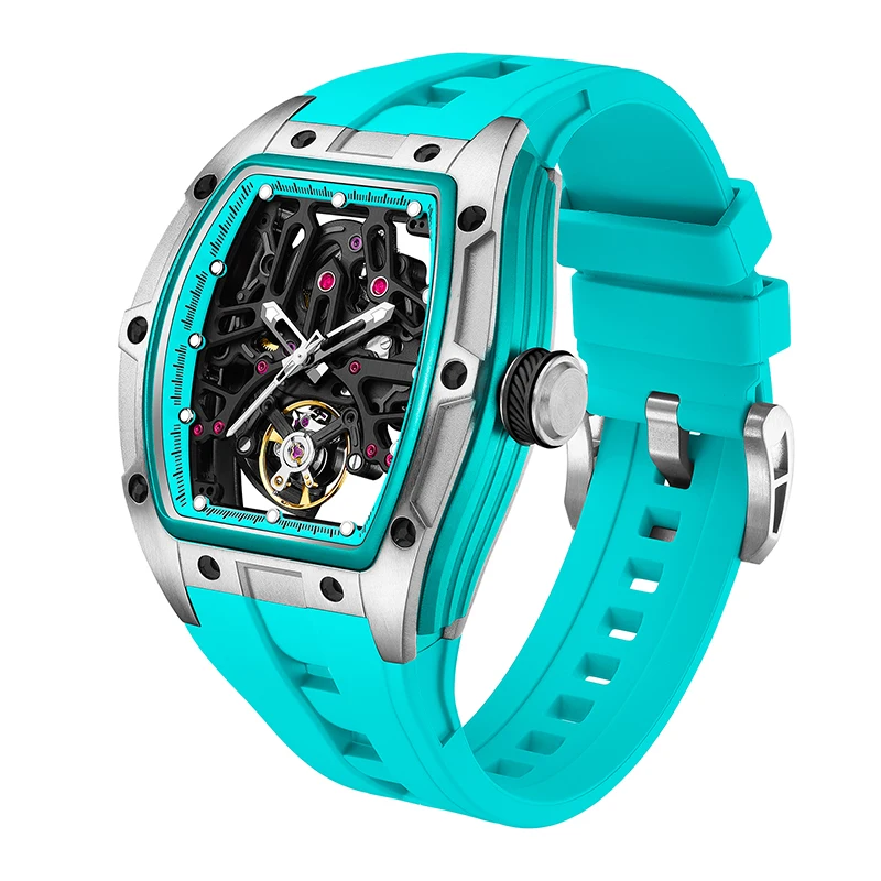 Mechanical Watch 2026 Luminous Transparent Steel Case Tourbillon Automatic Luxury Skeleton Dial Wholesale