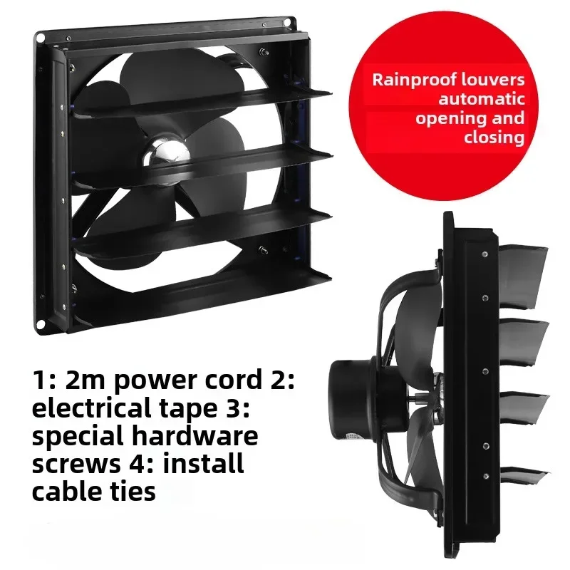 

220V High Efficiency Bathroom Ventilation Fan with Powerful Silent Exhaust for Kitchen Home Louver Window Smoke Extractor QCC