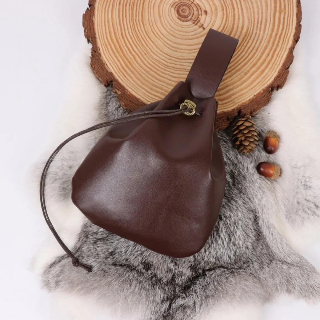 القرون الوسطى عصر النهضة نمط الخصر حقيبة ريترو بولي Leather الجلود الفايكنج الحقيبة محفظة نسائية للعملات المعدنية النرد حقيبة للرجال النساء Larp تأثيري الدعائم #6