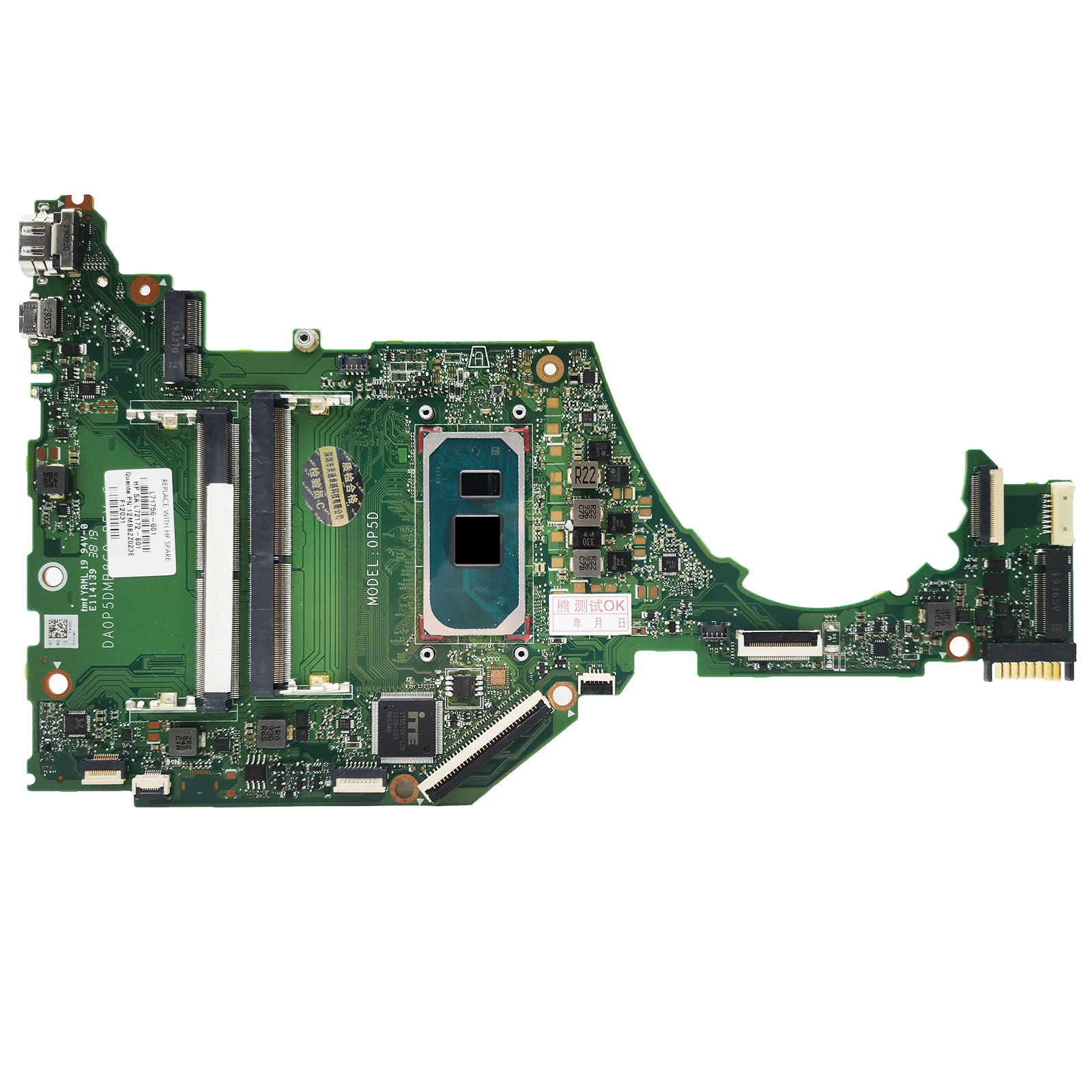 DA0P5DMB8C0 Mainboard For HP 15-DY 15T-DY 15S-FQ Laptop Motherboard With CPU i3 i5 i7 10th Gen L71755-601 L71755-001 L71757-001