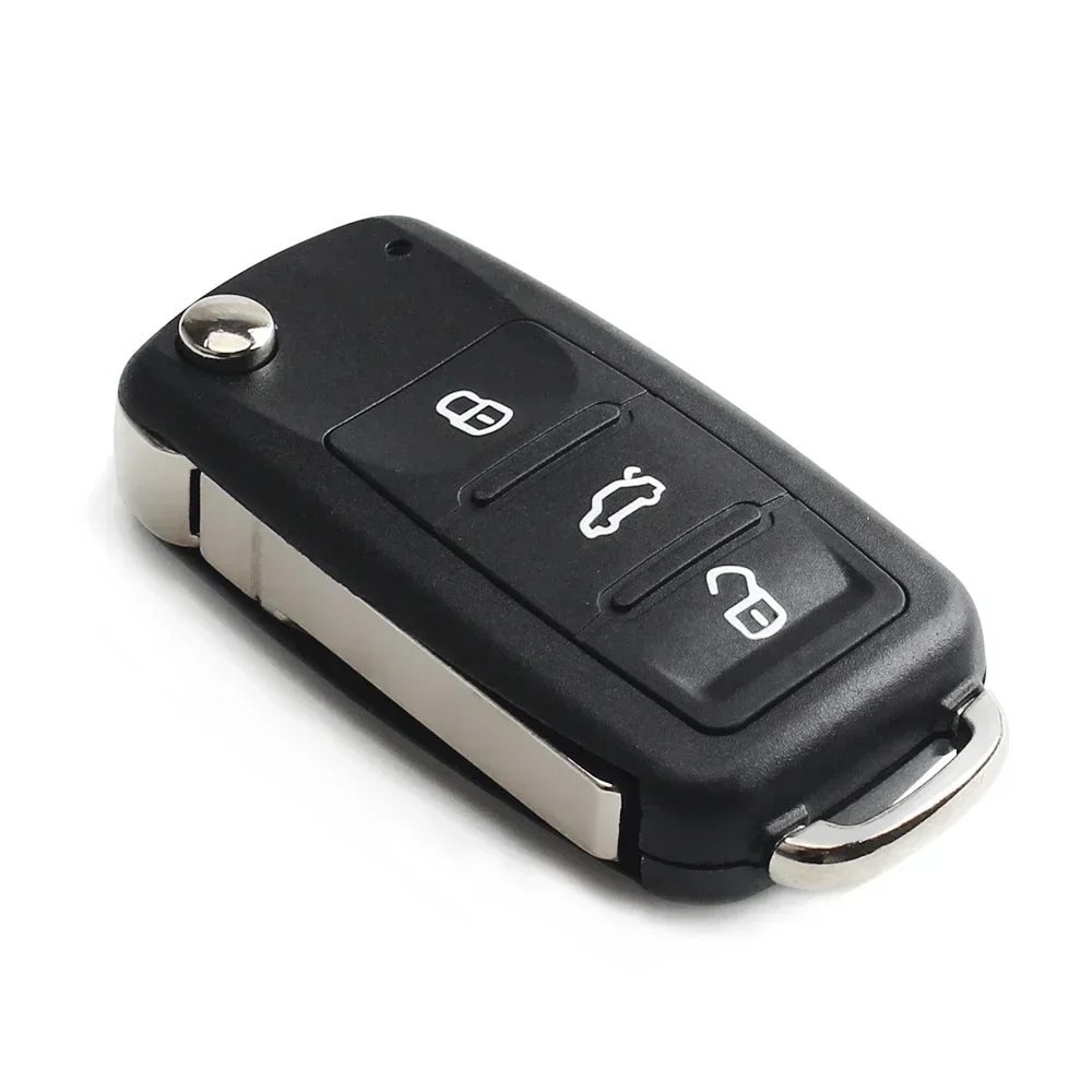 KEYYOU Mit Schneiden Service 5K0837202AD 434Mhz ID48 Für VW Volkswagen Caddy Eos Golf Jetta Polo Touran Passat Fernbedienung Auto schlüssel