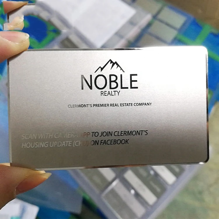 Customized query 2024 Popular Reflective Mirror Gold Silver Plated Metallic Stainless Steel Membership Card