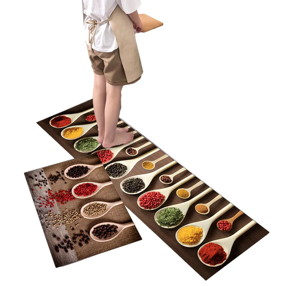 Nonslip Waterproof Kitchen Floor Mats for Home Use Absorbent and Oilproof for Kitchens Bathrooms and Living Spaces