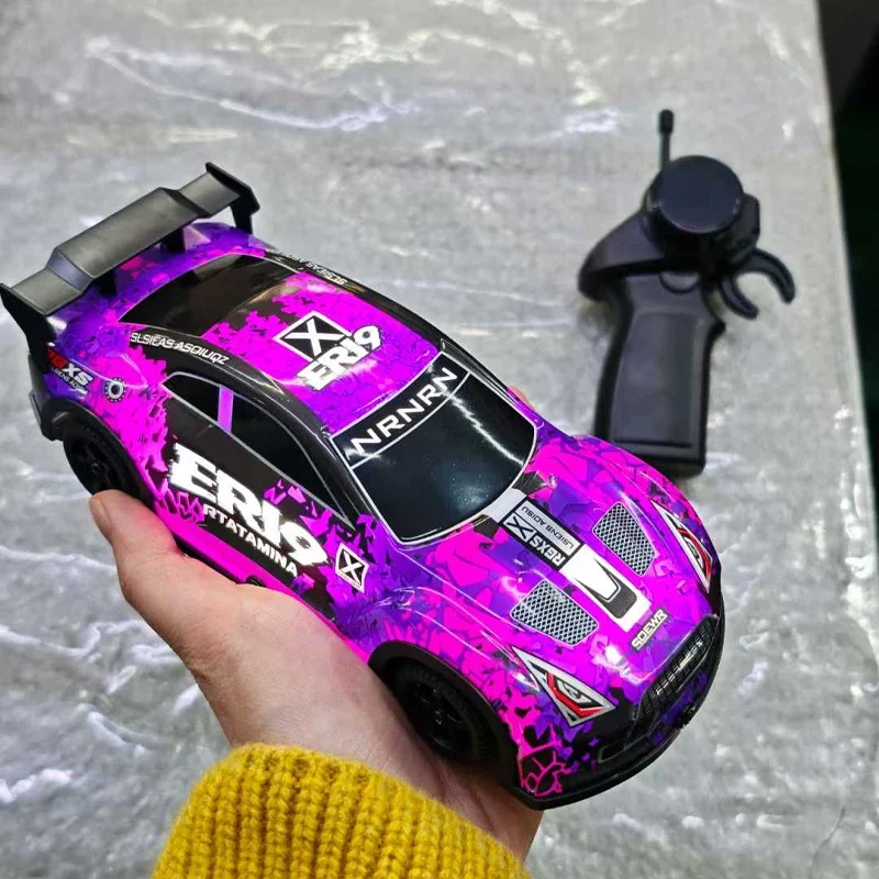 NEW Wltoys 22206 1:22 4WD RC Drift Car with 2.4Ghz Controllable LED Lights Interchangeable Drift or Racing Tires kid's car toy