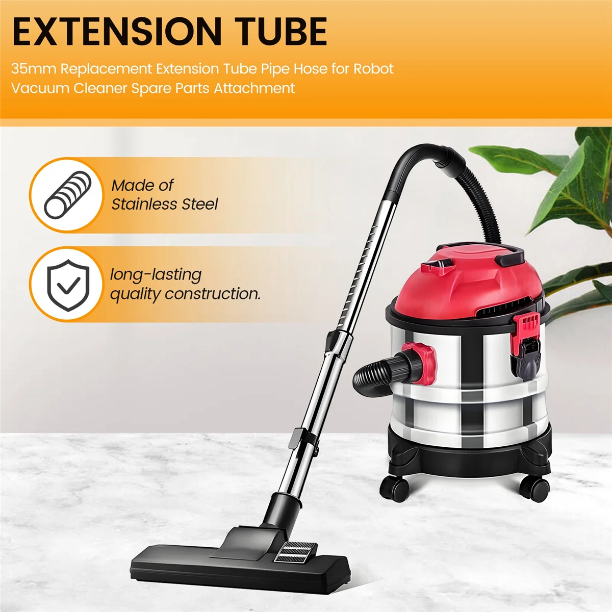Milieuvriendelijke 35 mm vervangende verlengbuis pijpslang voor Samsung Philips Electrolux robotstofzuiger reserveonderdelenbevestiging