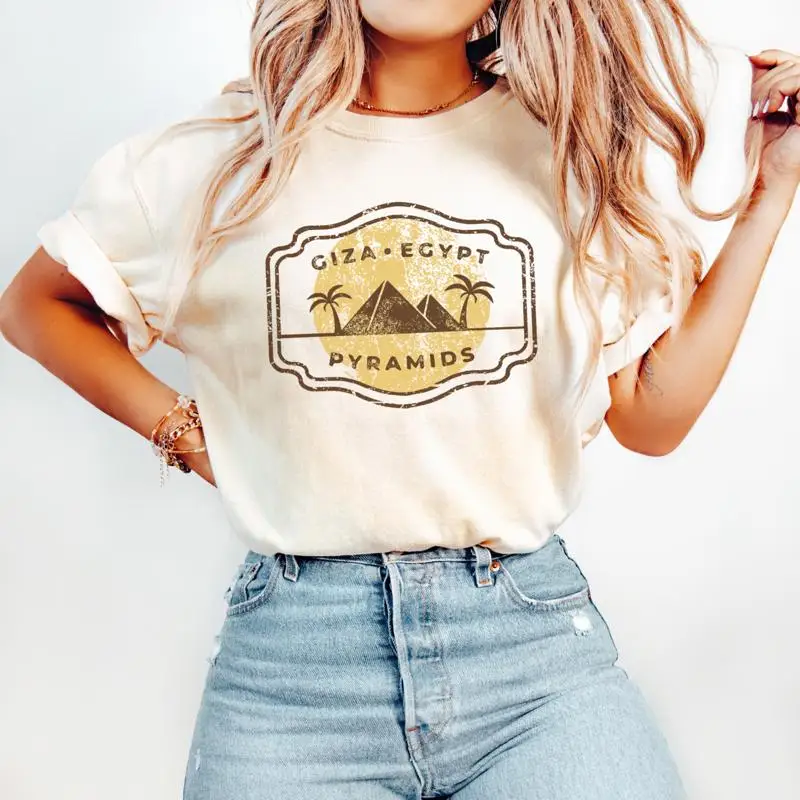 Giza Egyp T shirt Pyramids Vintage Travel Egyptian Pride