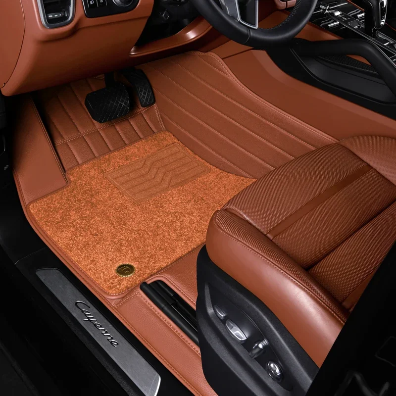 Custom NAPPA Leather Car Floor Mats For BMW E39 1995 1997 1999 2001 2002 2003 2004 Car Carpet Rugs Styling Interior Accessories