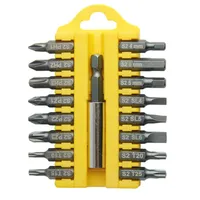 Drill Bit Screwdriver Bits Screwdriver Bit Tool Holder 17pcs 1Set Blue Brand New High Quality PH1-H6 Steel Yellow