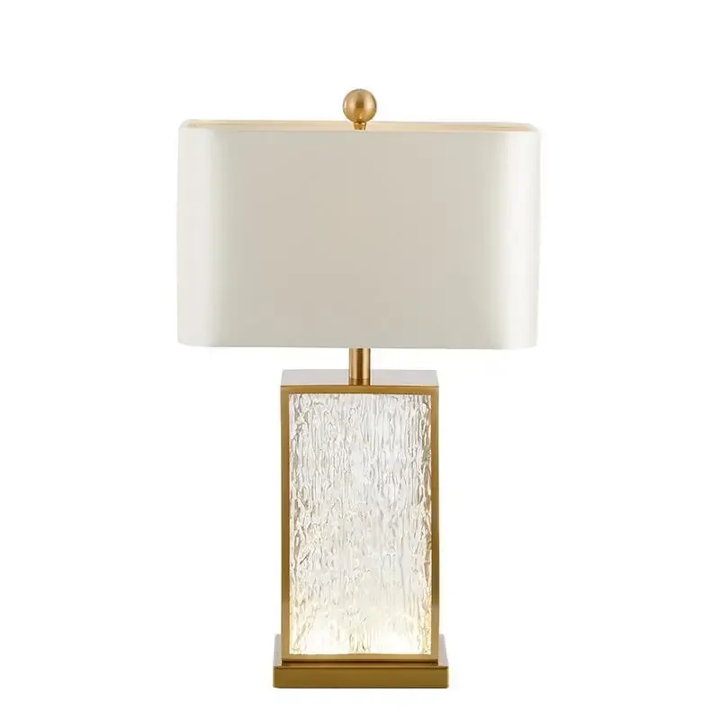 

Creative light luxury designer living room glass table lamp bedroom bedside table lamp