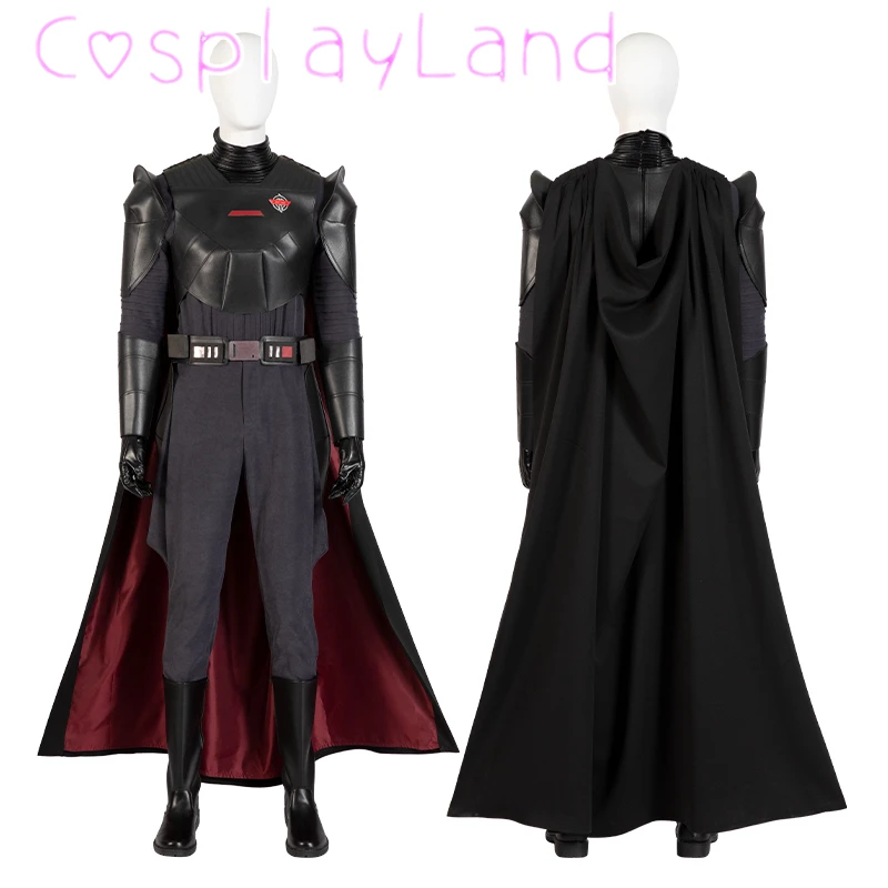 

Halloween Carnival Superhero Obi Cosplay The Grand Inquisitor Costume Black Guard Battle Uniform Suit Custom Made Armor Outfit