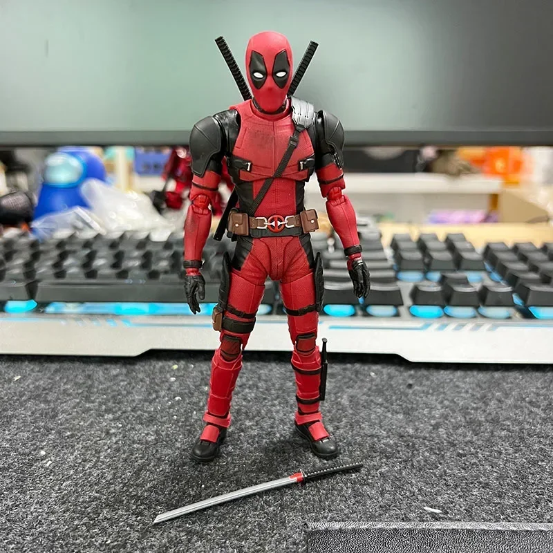 Genuine Wandai Shf Marvel Deadpool Small And Cheap 6-inch Action Figure Collection Model Decoration