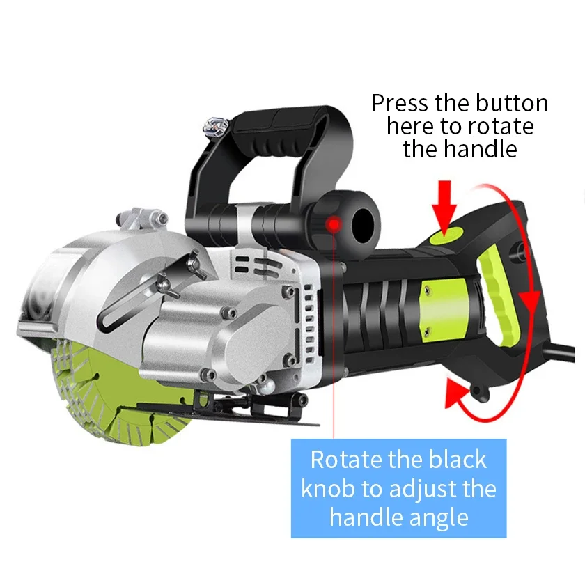 Construction Concrete Steel Wall Grooving Machine Automatic Cement Wall Concrete Chaser Mounted Cutting Machine For Sale