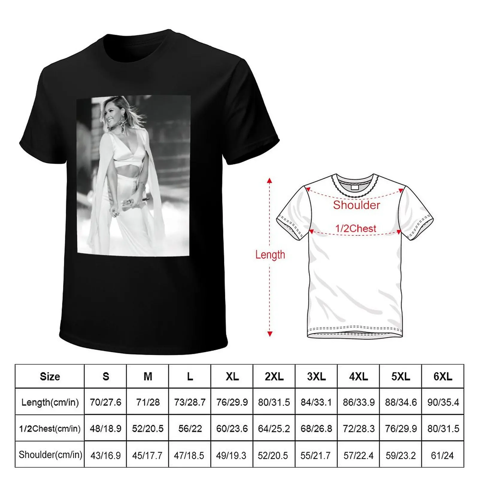 Gifts Idea Helene Fischer Smile On Stage Gift For Birthday T-Shirt Sports Casual Breathable Tee Shirt