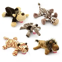 Cute Forest Animal Pencil Case Kawaii Plush Lion Monkey Elephant Stationery Storage Bag Pen Pouch For Kids School Supplies
