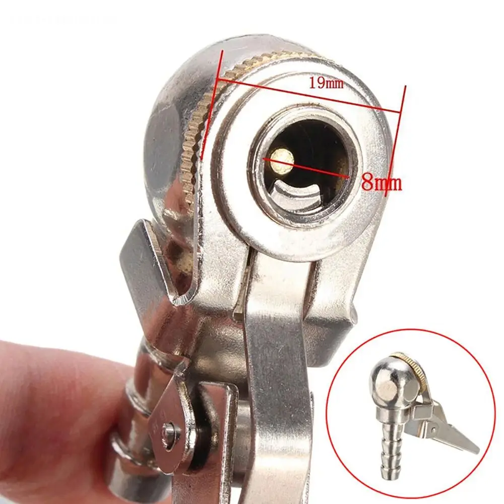 Clip-On Auto Tire Air Pump Chuck Clip Car Truck Tyre Tire Inflator Valve Connector With Valve Stem Car Clamp Tire Repair Tools