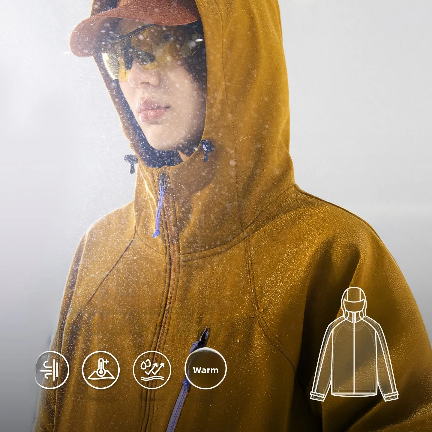 

Новые зимние водонепроницаемые куртки для пар для активного отдыха, с флисовой подкладкой, из модного полиэстера и композитного волокна