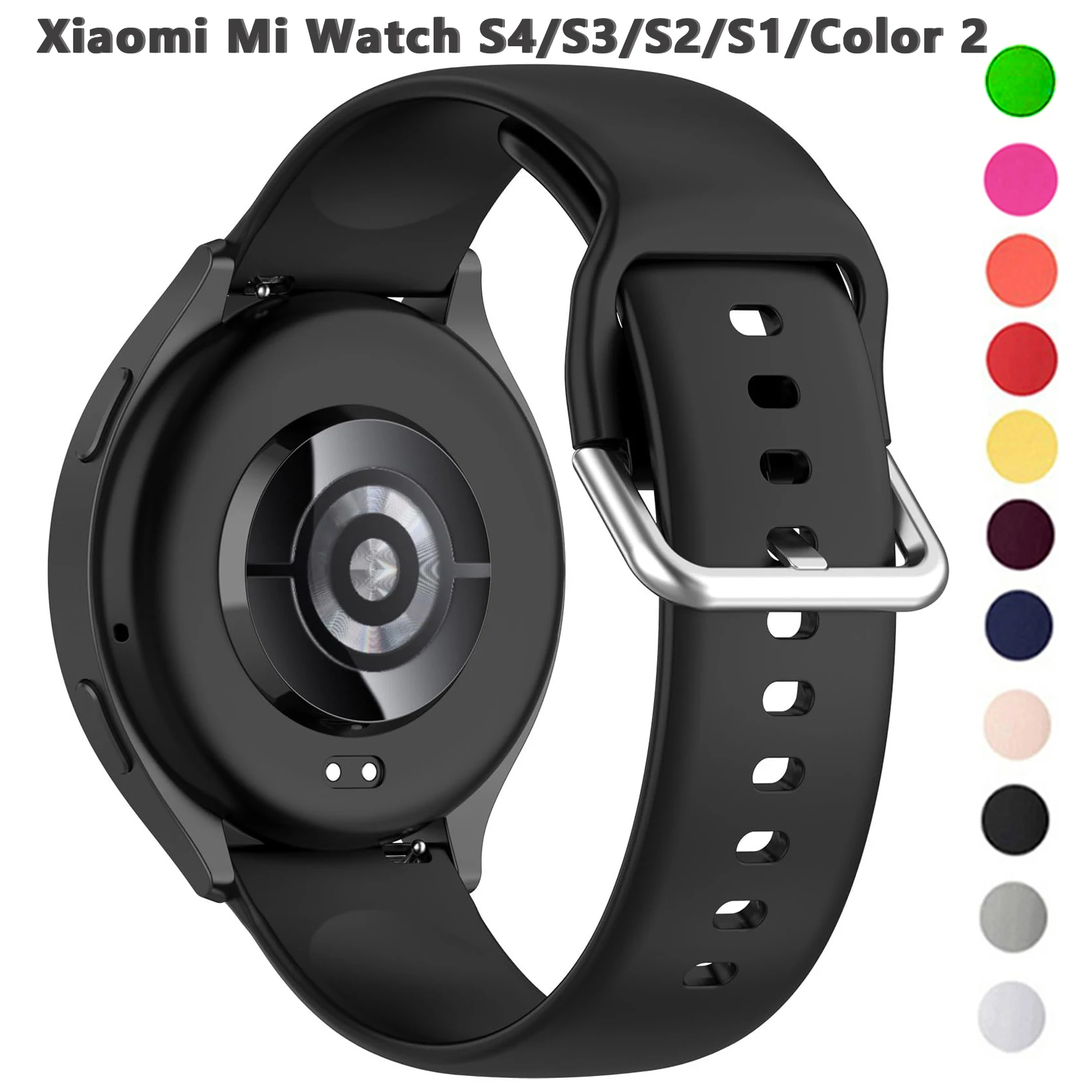 S4 S3 S2 S1 Armband für Xiaomi Watch S4 S3 S2 S1 Mi Color 2 Ersatzband Smartwatch Silikon-Armband 22mm Handgelenksband Correas