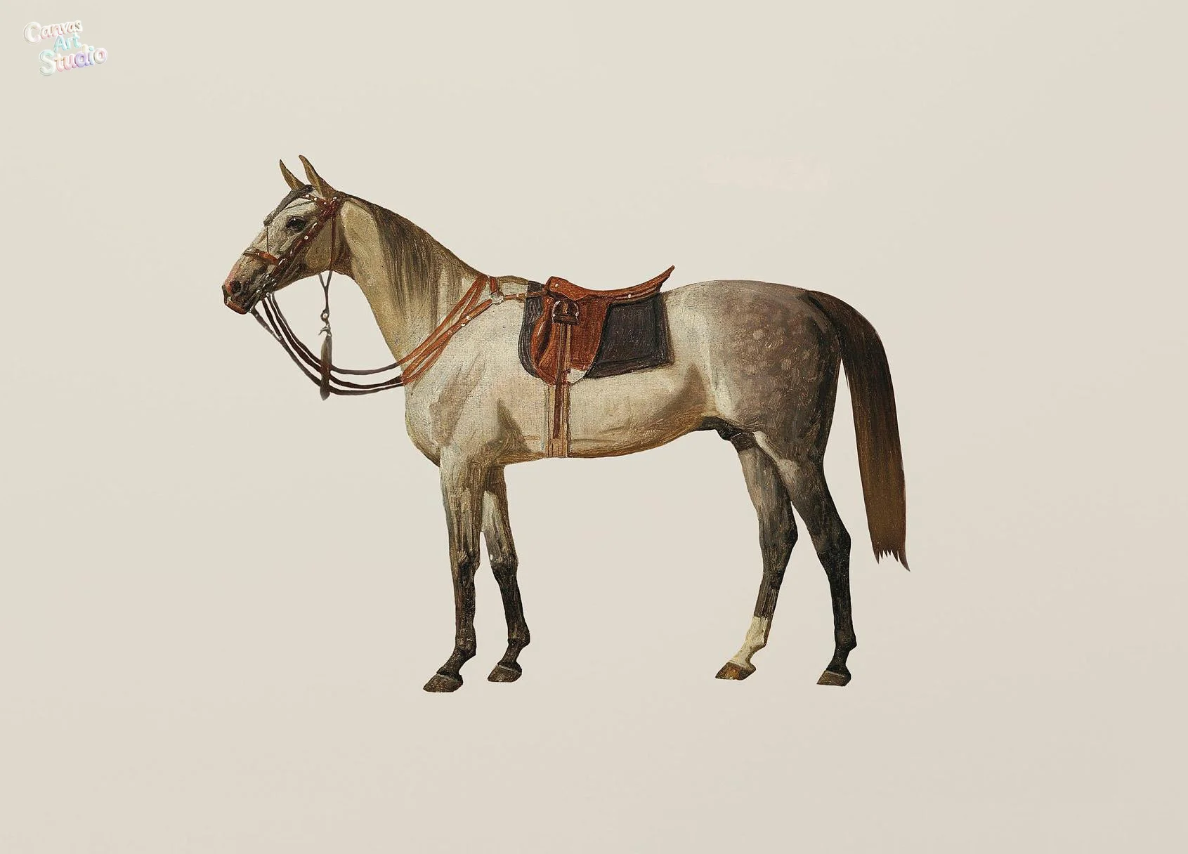 2026 Vintage Saddle Farm Animal Horse Riding Art Posters Prints Canvas Painting Wall Art Picture Living Room Home Decor