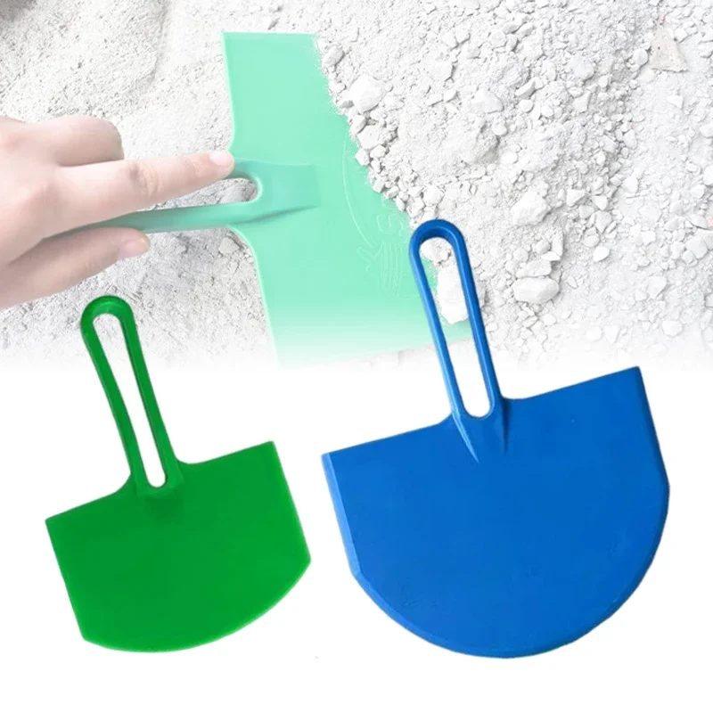 1PC Curved Spatula Plastic Putty Knife Flexible Paint Scraper Tool Plastering Gypsum Feeder Putty Wall Car Putty Spackling Patch