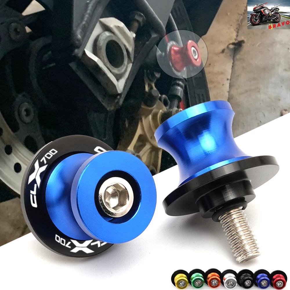 

Logo For CFMOTO CLX700 CLX 700 700CLX 700CL-X CF700 Swingarm Spools Sliders Stand Screws M10 CNC Accessories Bolts 1 Pair