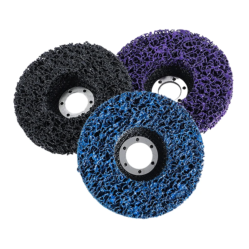 4/4.5/5 بوصة 1 قطعة ألياف النايلون رفرف إطارات لامعة القرص 800 حصى لطاحونة زاوية لتلميع الخشب والمعادن #4