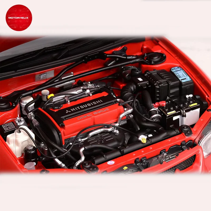 Nowy magazyn Mh 1:18 Mitsubishi Evo 4 Mitsubishi Lancer Evolution Iv Symulacja stopu Miniaturowy odlewany model samochodu Niestandardowe zabawki Prezent