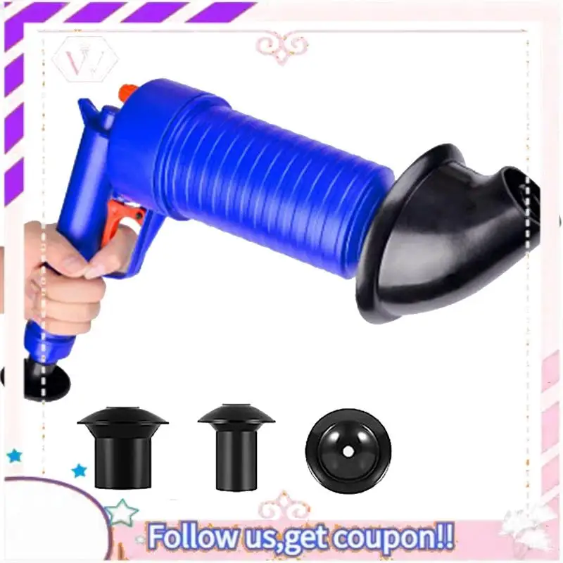 

Y74A-Синее средство для удаления сливного засора с 4 присосками, выхлоп высокого давления, ванная комната, кухня, чистка засоренных труб, синяя