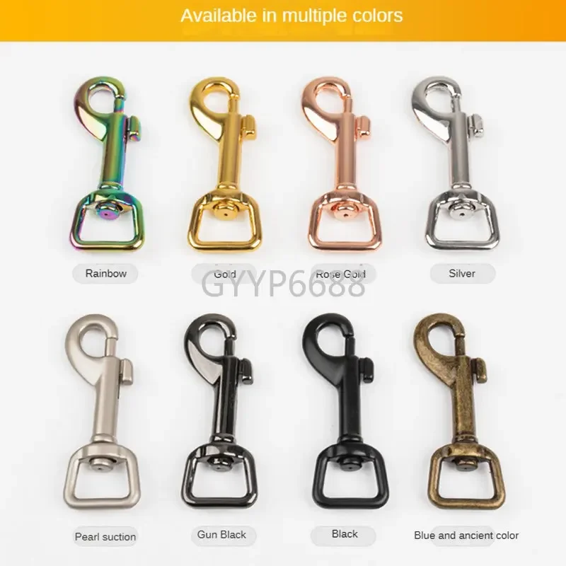 10-50PCS 15-20-25-30MM Metal Bolt Snap Hooks For Bags Shoulder Strap Pet Dog Rope Swivel Eye Trigger Clasps Buckles Accessories