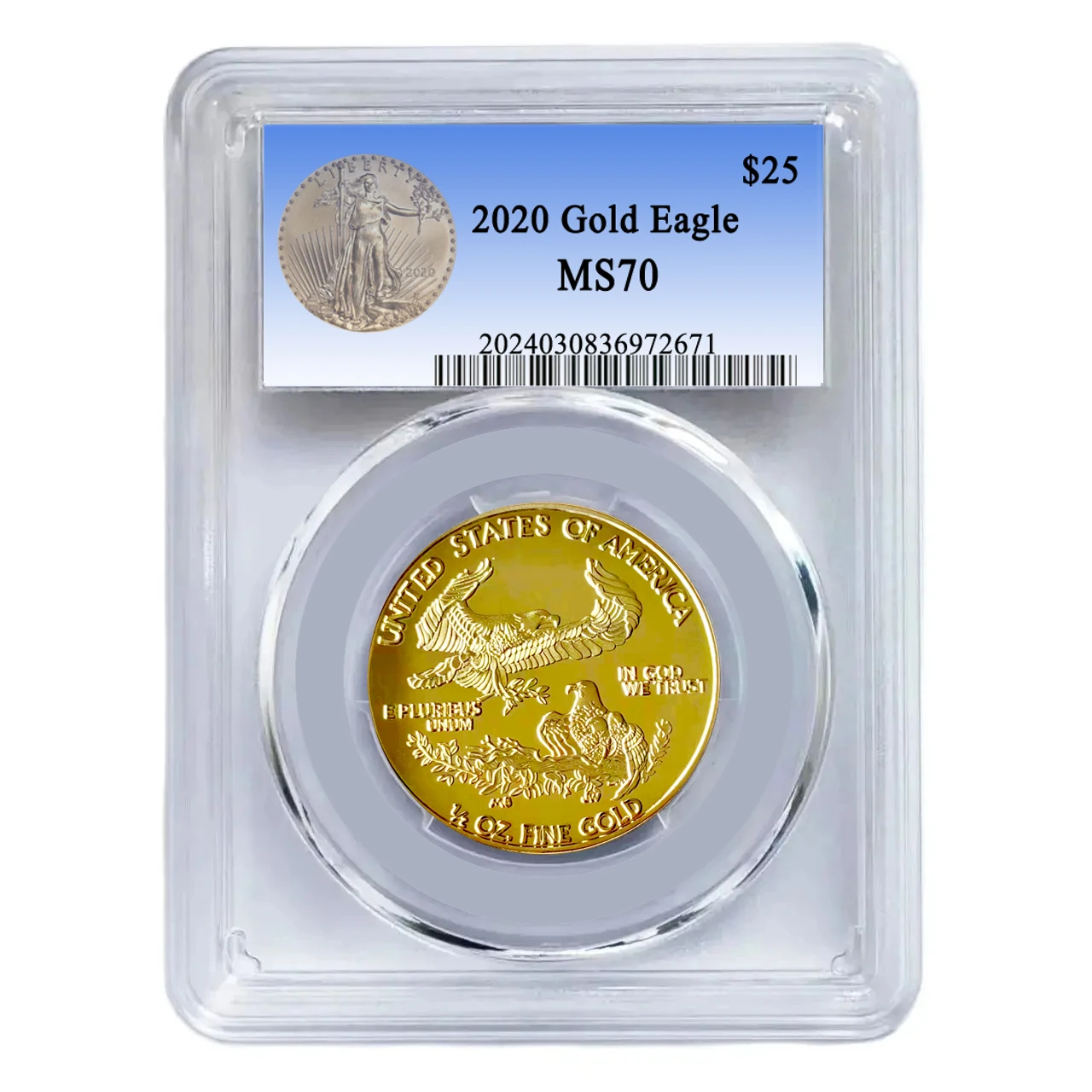 Caja de almacenamiento sellada con monedas de águila dorada de la libertad de EE. UU., colección de monedas, medalla cifrada, monedas de plata, monedas de desafío, 2021 2020