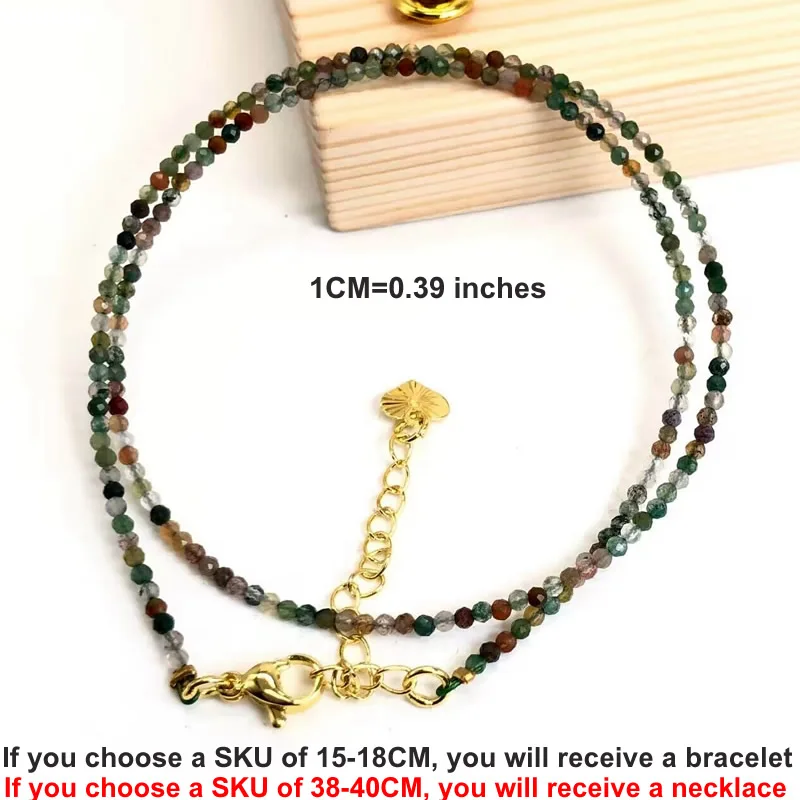 Mini Crystal Agate Bangle Bracelet for Women