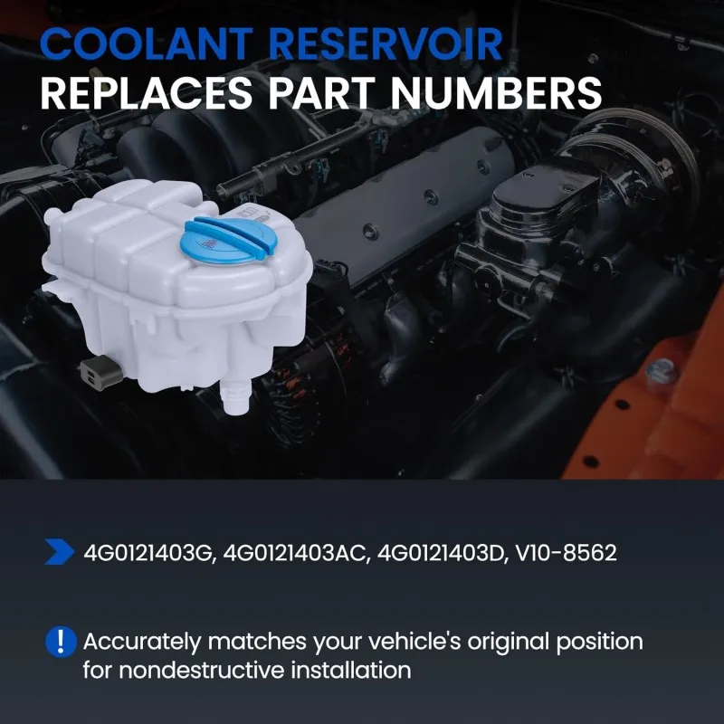 High Quality Coolant Radiator Expansion Tank 4G0121403G 4G0121403AG 4G0121403AC For AUDI A6 C7 S6 A7 RS7 A8 D4 S8 RS6 2011-2018